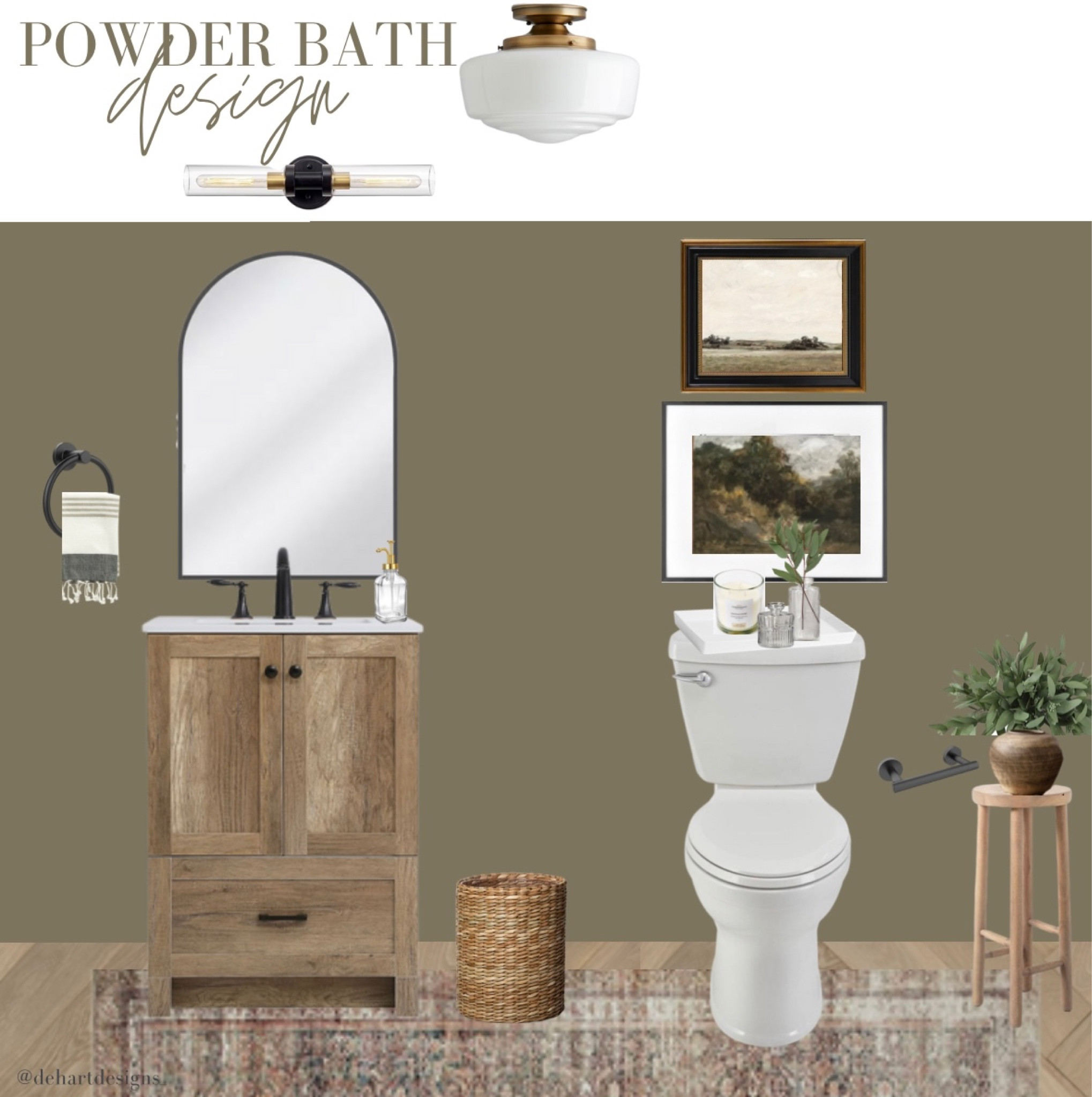 Powder bath design, bathroom design, bathroom vanity, bathroom ideas, bathroom styling 

#LTKhome