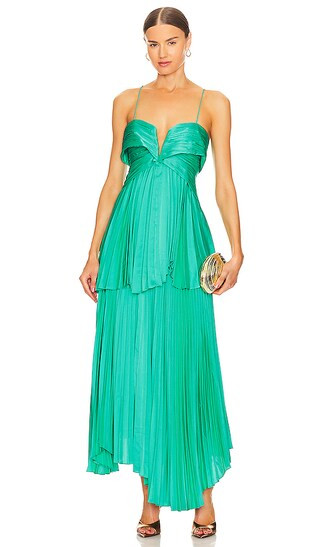 Islington Midi Dress in Biscayne Green | Revolve Clothing (Global)