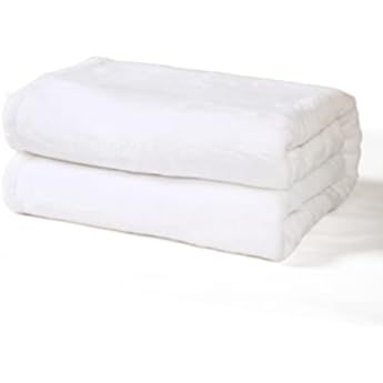 Exclusivo Mezcla Waffle Textured Soft Fleece Baby Blanket,Swaddle Blanket(Pure White,30X40 inches)-C | Amazon (US)