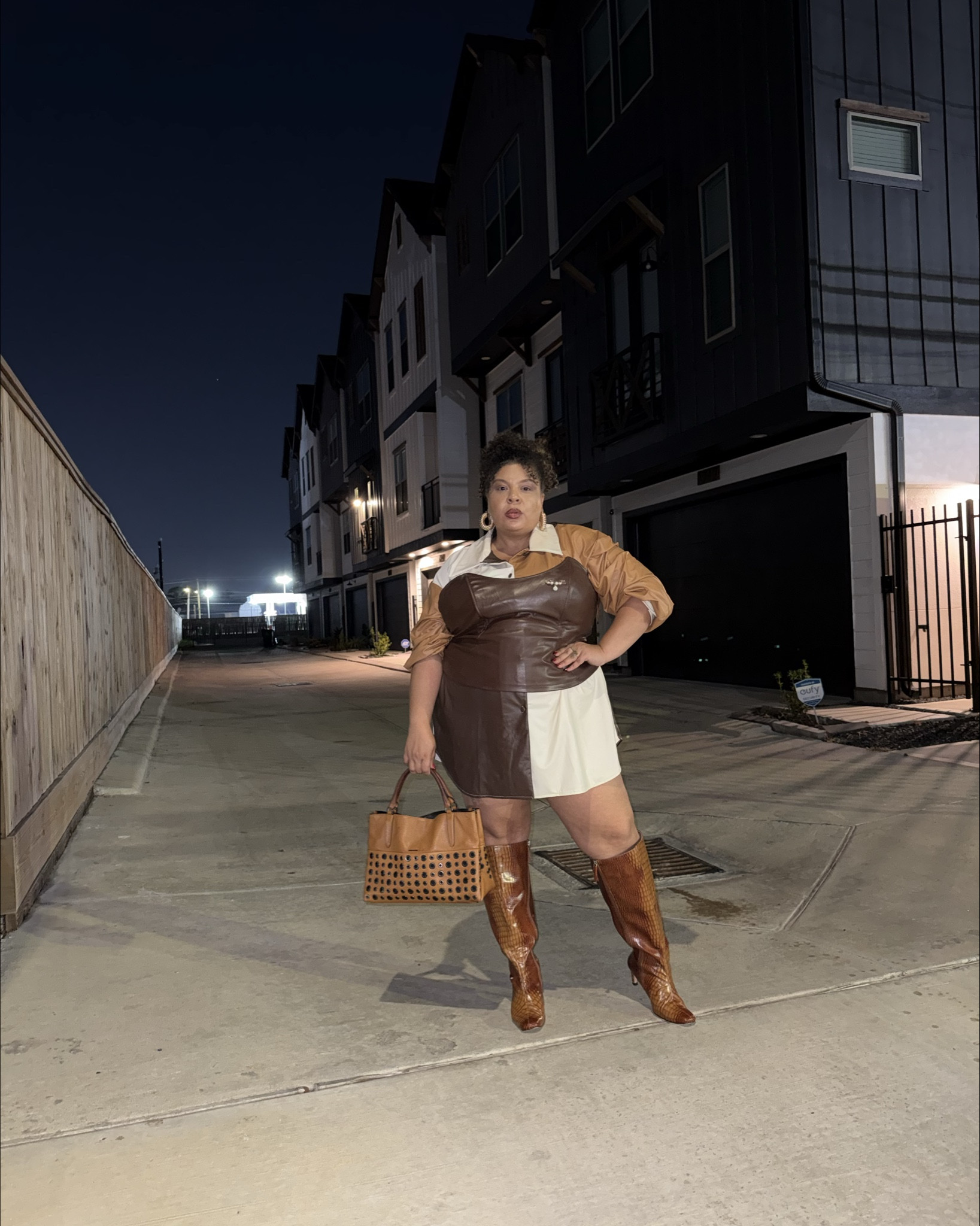 Fall fashion must haves… BROWN 🤘🏽 make your statement with nostalgic prints like patchwork and incredible faux textures and leathers. Love the layered dimensions of this look. The original boots with thrombi details have sold out however this is the same company and same style … enjoy while the are on sale. 

#LTKStyleTip #LTKSaleAlert #LTKPlusSize