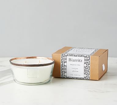 COCOCOZY x etúHOME Mar Scented Glass Candle - Bergamot Mint | Pottery Barn (US)
