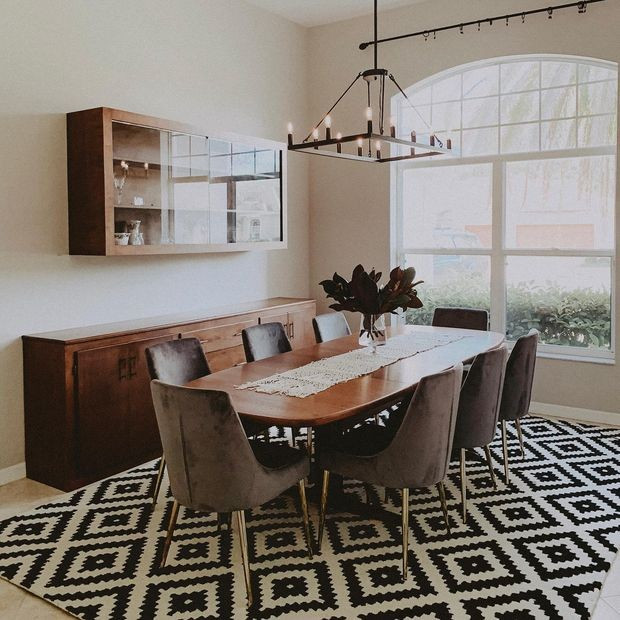 Black Scandinavia Diamond Area Rug | Rugs USA