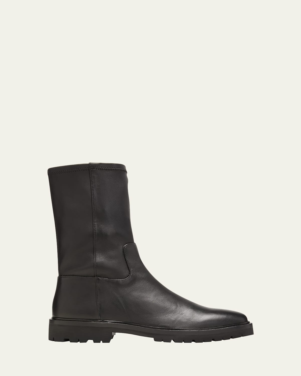 Danny Lambskin Lug-Sole Mid Boots | Bergdorf Goodman