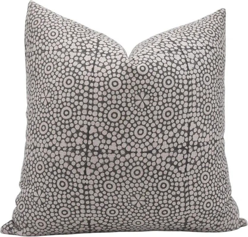 Fabdivine Handcrafted Block Print Linen Cushion Cover Chunributi Design Decorative Pillow Cover | Wayfair North America