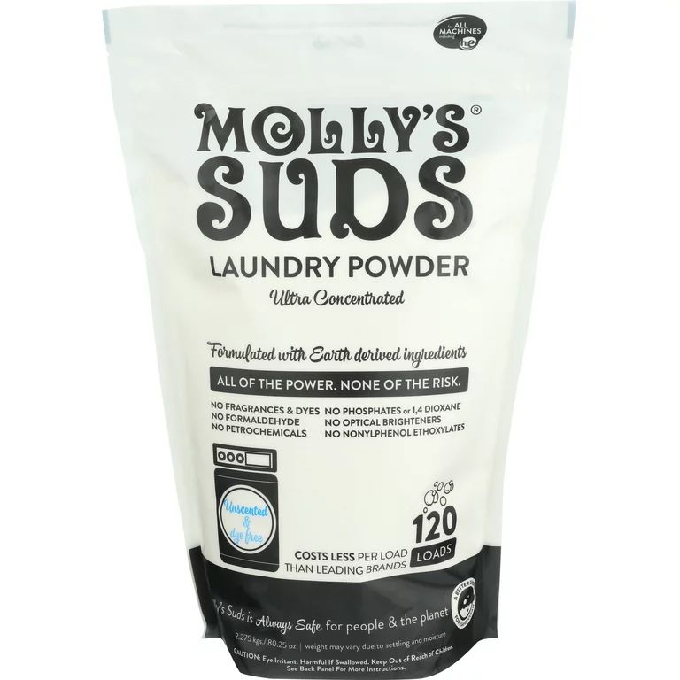 Molly's Suds Laundry Powder 120 Loads - Unscented | Walmart (US)