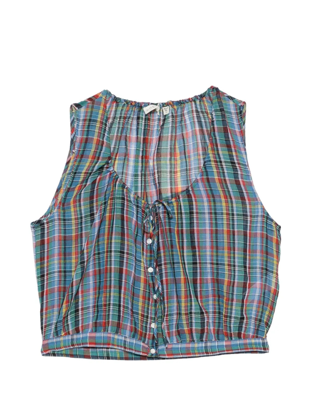 Theo plaid blouse | Farfetch Global