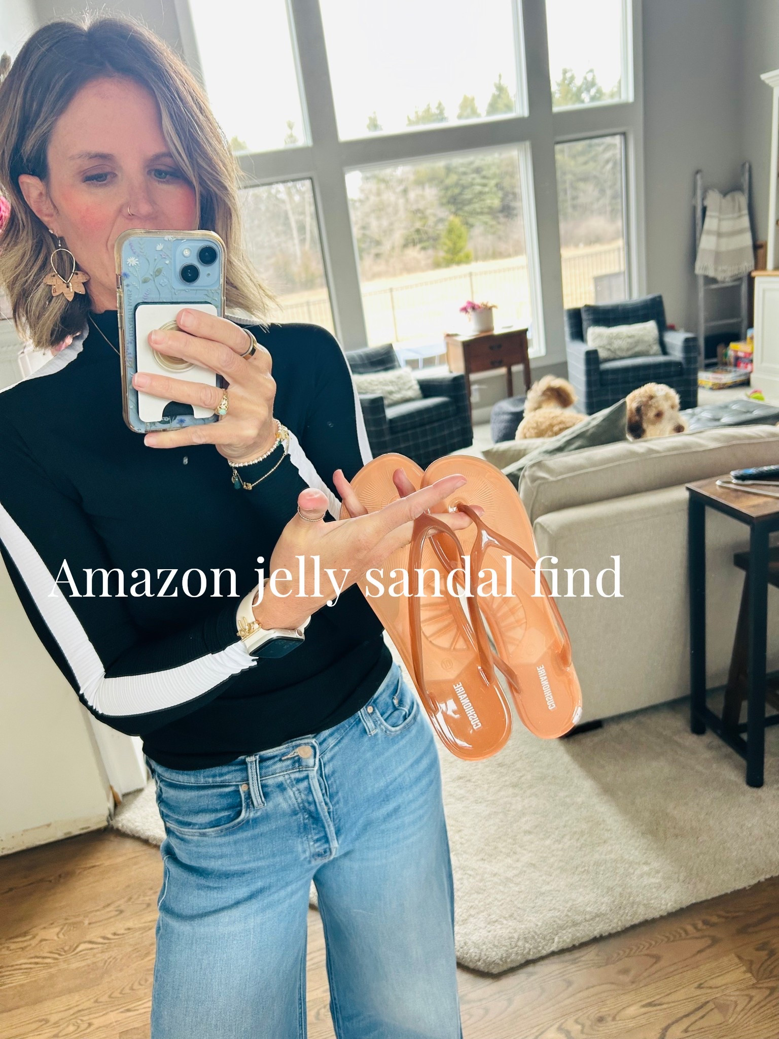 These jelly flip flops are such a cute easy spring/summer find 🤎
Lightweight, comfy, waterproof, and the perfect neutral to throw on with denim, swimsuits, or casual everyday outfits. The kind of sandal you end up reaching for nonstop. Linked in my LTK + Amazon storefront. ✨ #amazonfinds #jellysandals #amazonfavs #shoelover 

#LTKmomlife #LTKOver40