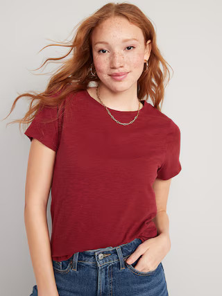EveryWear Slub-Knit T-Shirt for Women | Old Navy (US)