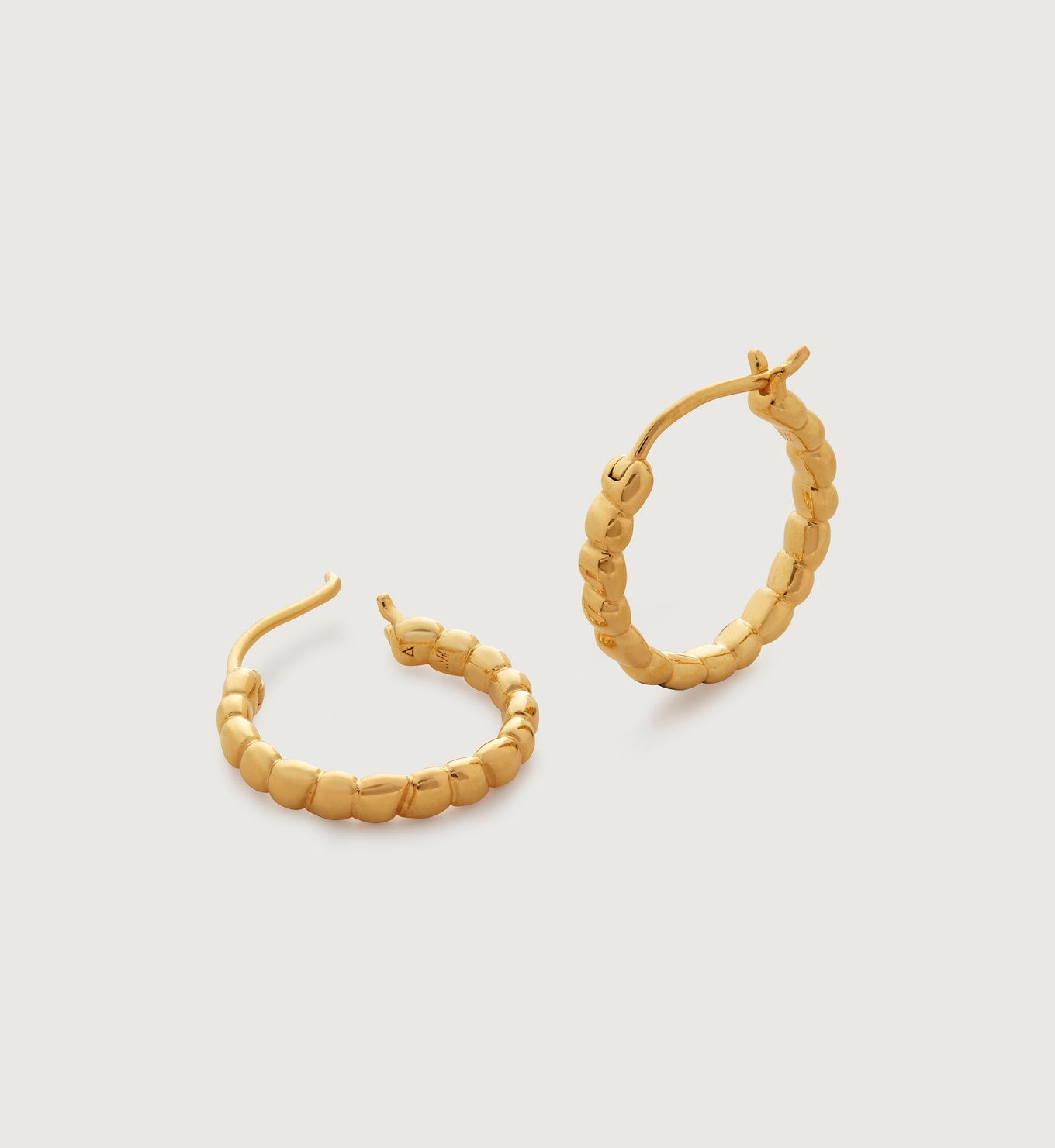 Nura Teardrop Small Hoop Earrings | Monica Vinader (Global)