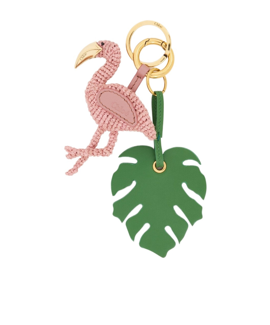 Chloé Symbols Flamingo Key Ring Bag Charm | Senser US