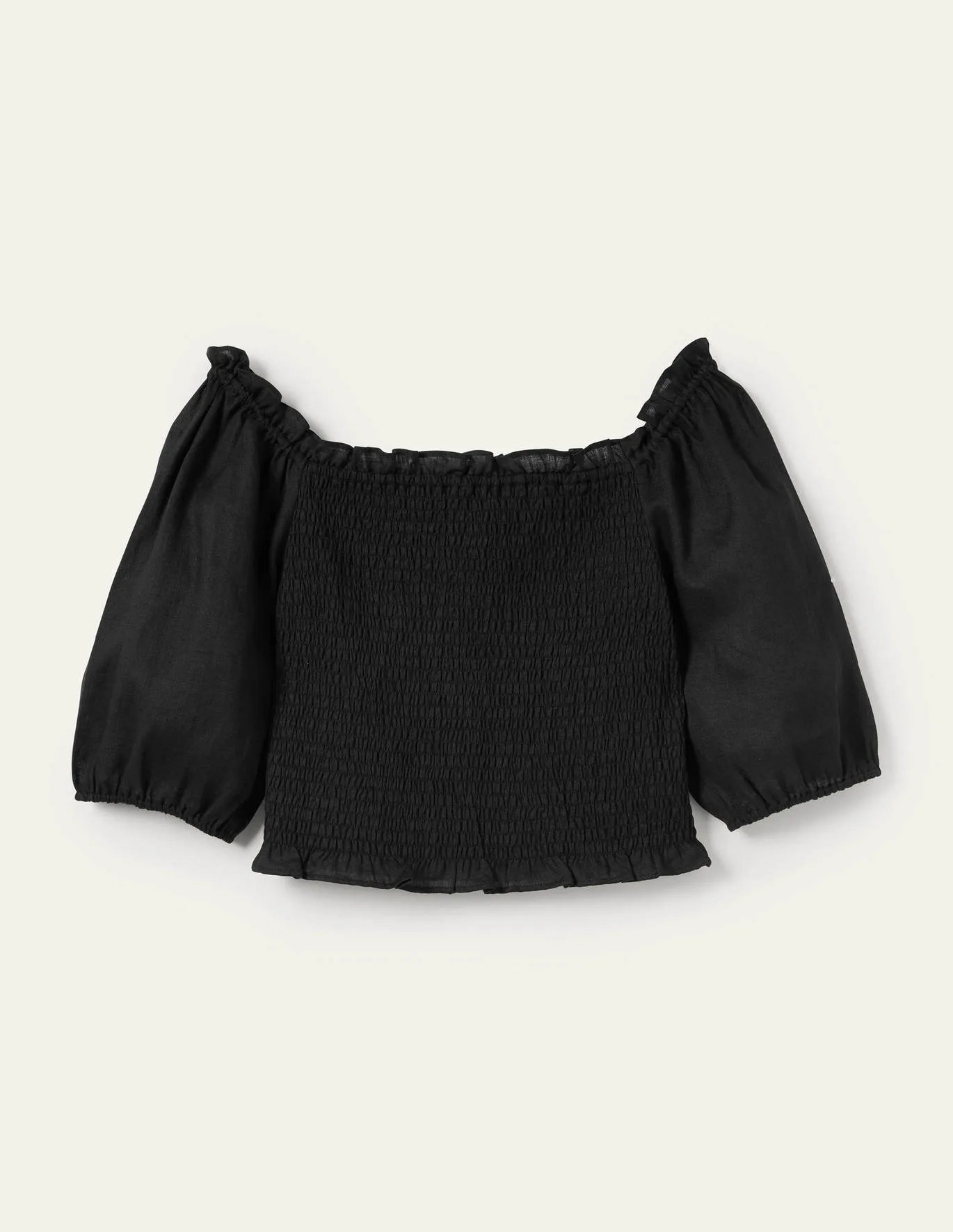 Carrie Smocked Linen Top | Boden (UK & IE)