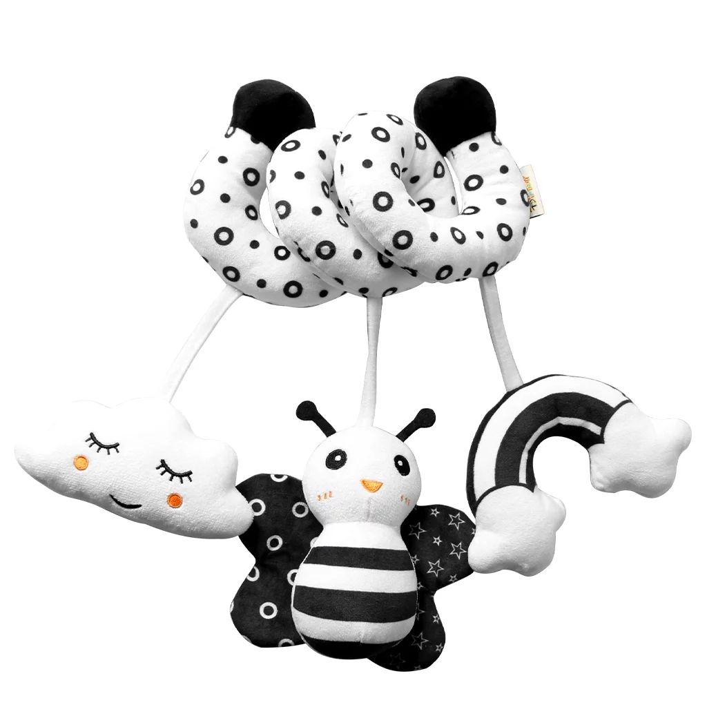vocheer Baby Car Seat Toy, Black White Hanging Spiral Activity Stroller Toy, Butterfly - Walmart.... | Walmart (US)