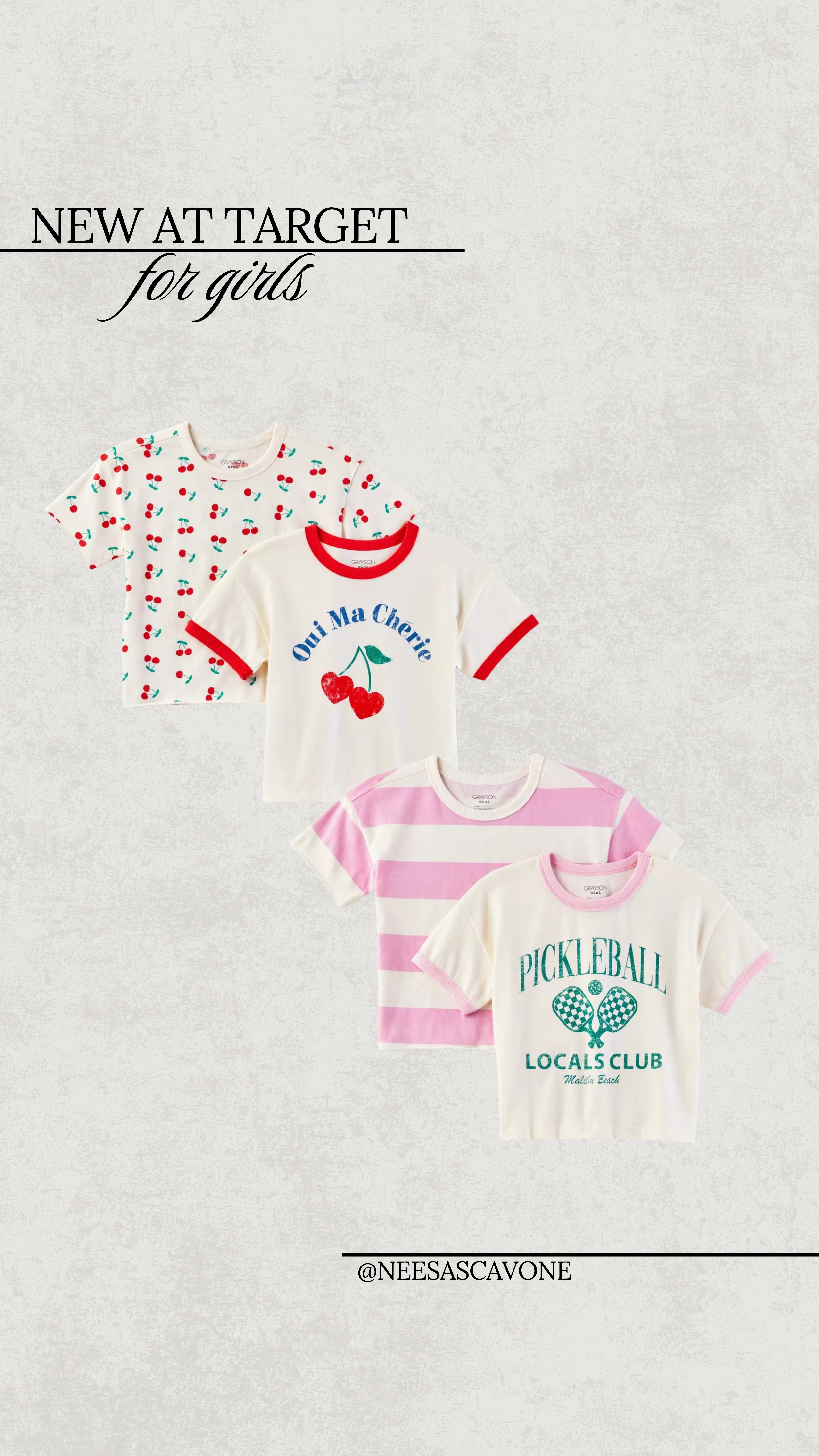 new shirt sets for girls at target! these sets are so cute and trending! which set is your favorite? cherries or pickleball? #pickleball #cherry #targetstyle #targetfinds #tshirtset  

 #LTKSpringSale #LTKKids