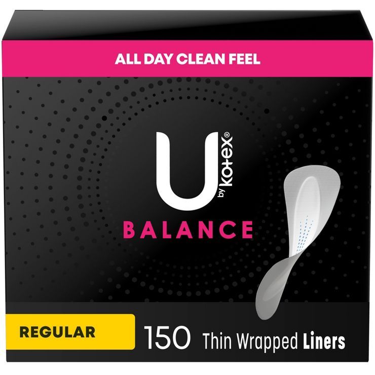 U by Kotex Balance Thin Unscented Panty Liners - Light Absorbency | Target