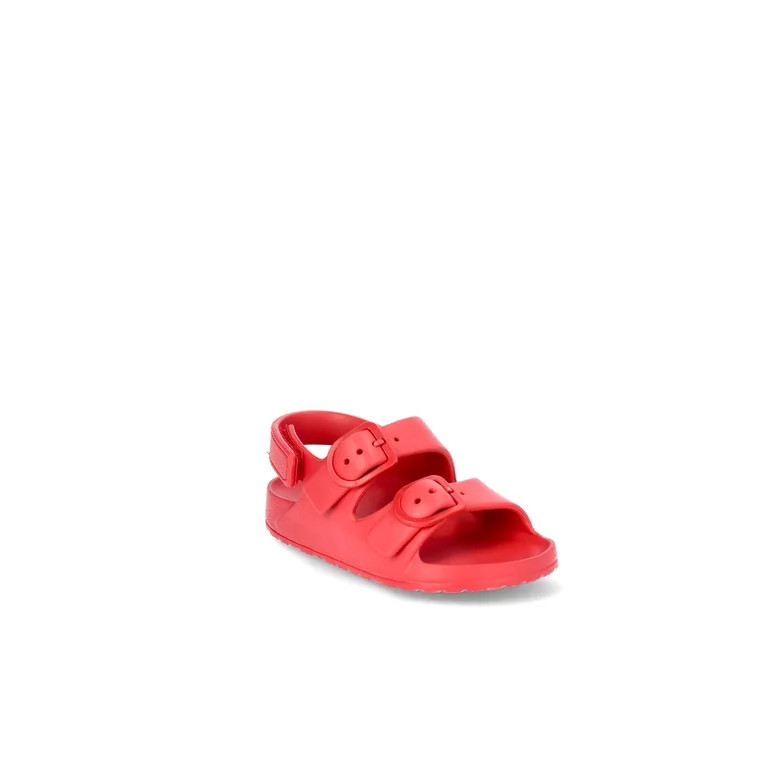 Wonder Nation Toddler Kids EVA Double Buckle Sandals | Walmart (US)
