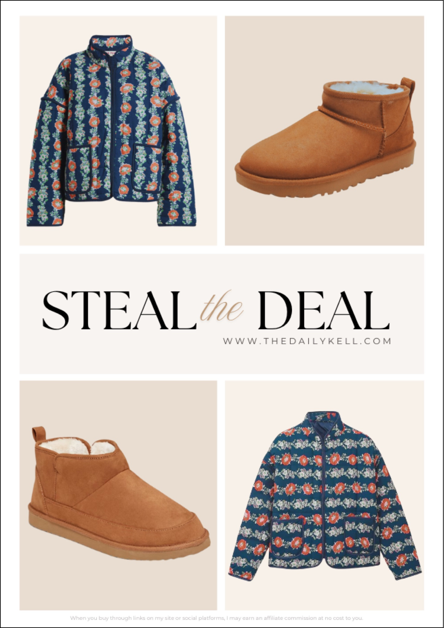 Steal the Deal!

This Free People jacket is trending and a great way to add some color into a more neutral based wardrobe.  And you can never go wrong with Uggs.  

The dupe versions of these pieces look almost identical and will save you money, which I always love.  

Which one do you prefer?

#LTKFindsUnder50 #LTKSeasonal #LTKStyleTip