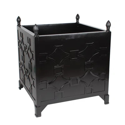 PALE BLUE FRETWORK PROVENCE PLANTER | Perigold