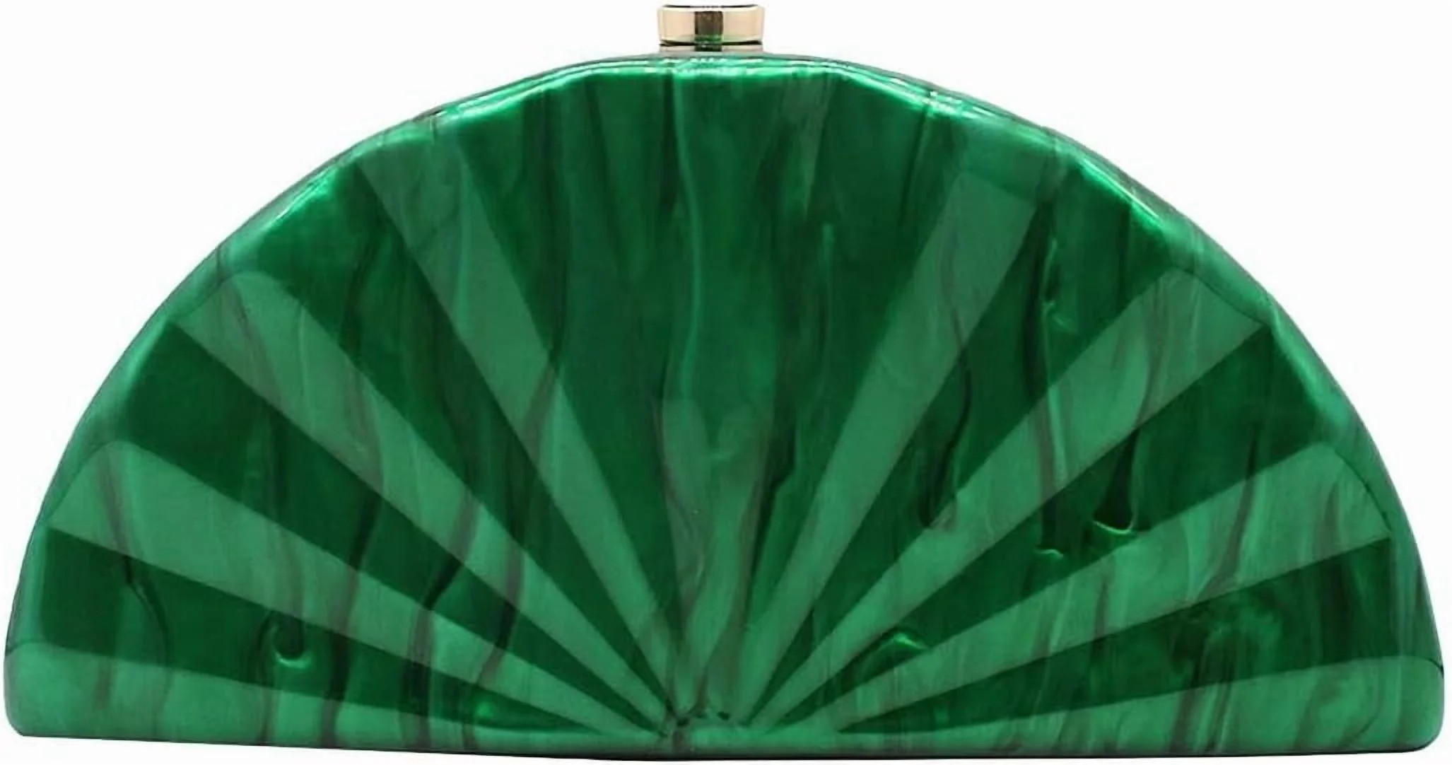 CAILDANL Women Fan Shell Acrylic Clutch Purse Marble Evening Bag Unique Handbag Cute Shell Clutch... | Walmart (US)