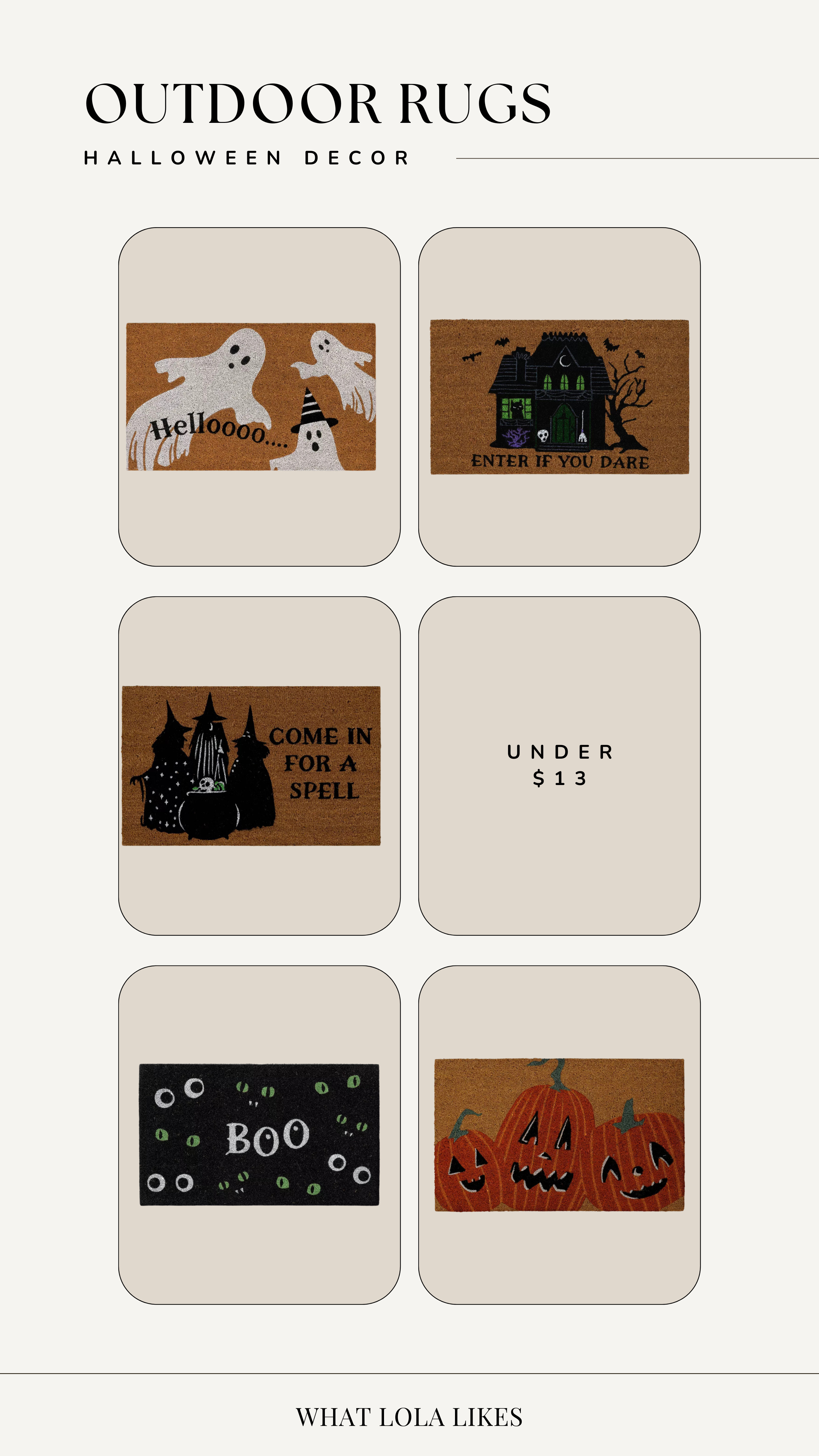 Halloween decor is out and here are some cute rugs to get started! All are $13!

Target, Target finds, halloween, halloween decor, outdoor rugs, for the home 

 #LTKHome #LTKFindsUnder50 #LTKFamily