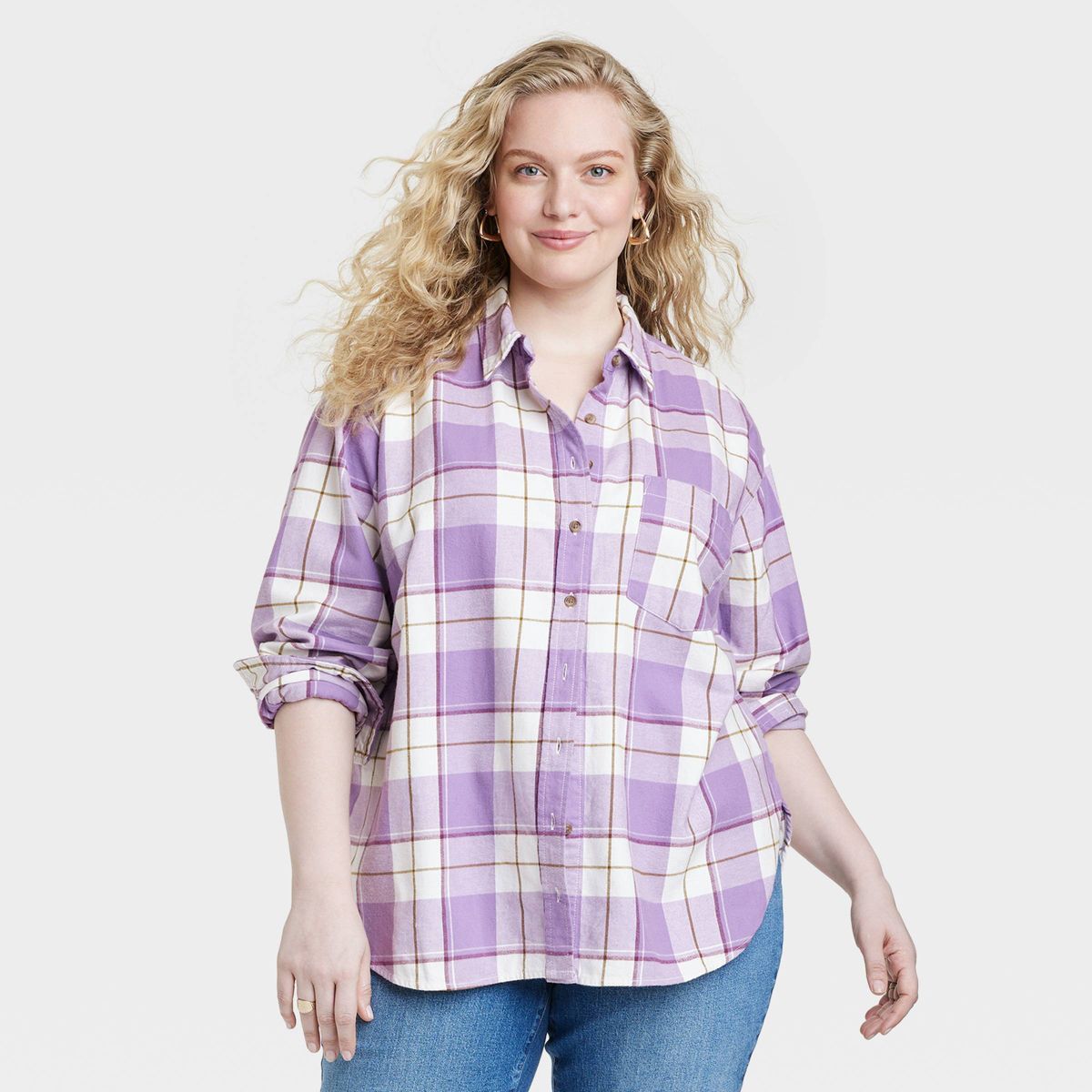 Women's Long Sleeve Flannel Button-Down Shirt - Universal Thread™ | Target