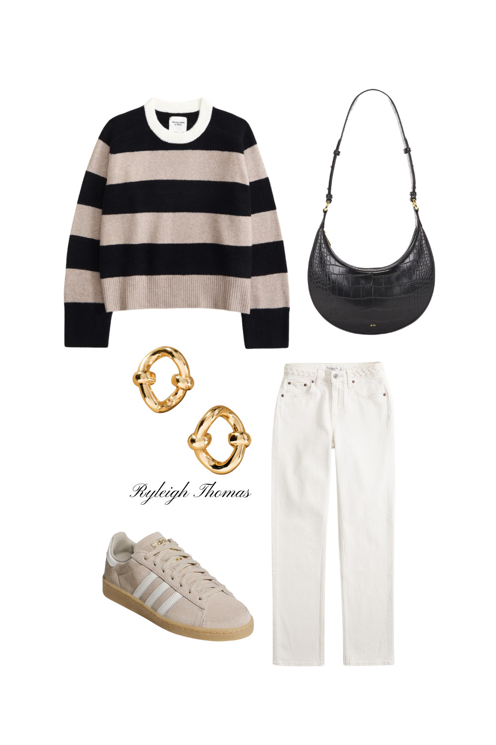 Stay on trend this fall with the perfect striped outfit! Cozy, stylish, and ideal for pumpkin patches, coffee dates, and everything fall @abercrombie  

 #LTKSeasonal #LTKFindsUnder50 #LTKStyleTip