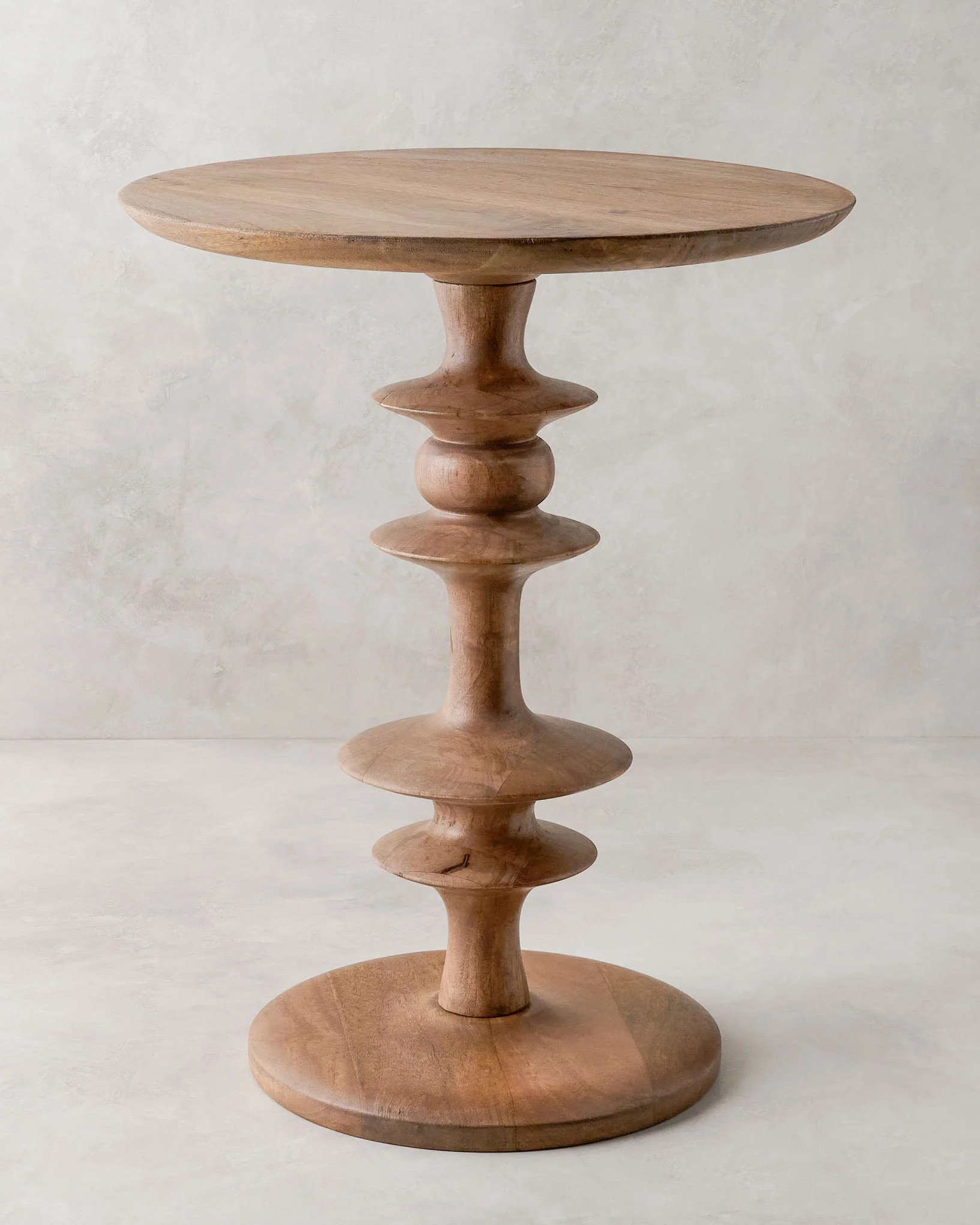 Enzo Turned Wood Side Table | Shop.app