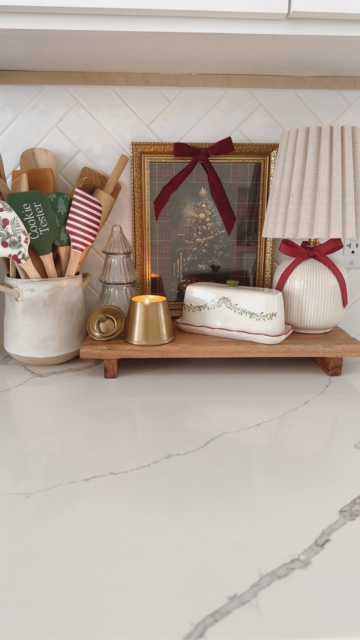 Christmas kitchen counter decor inspo ✨

#LTKHome #LTKSeasonal #LTKHoliday