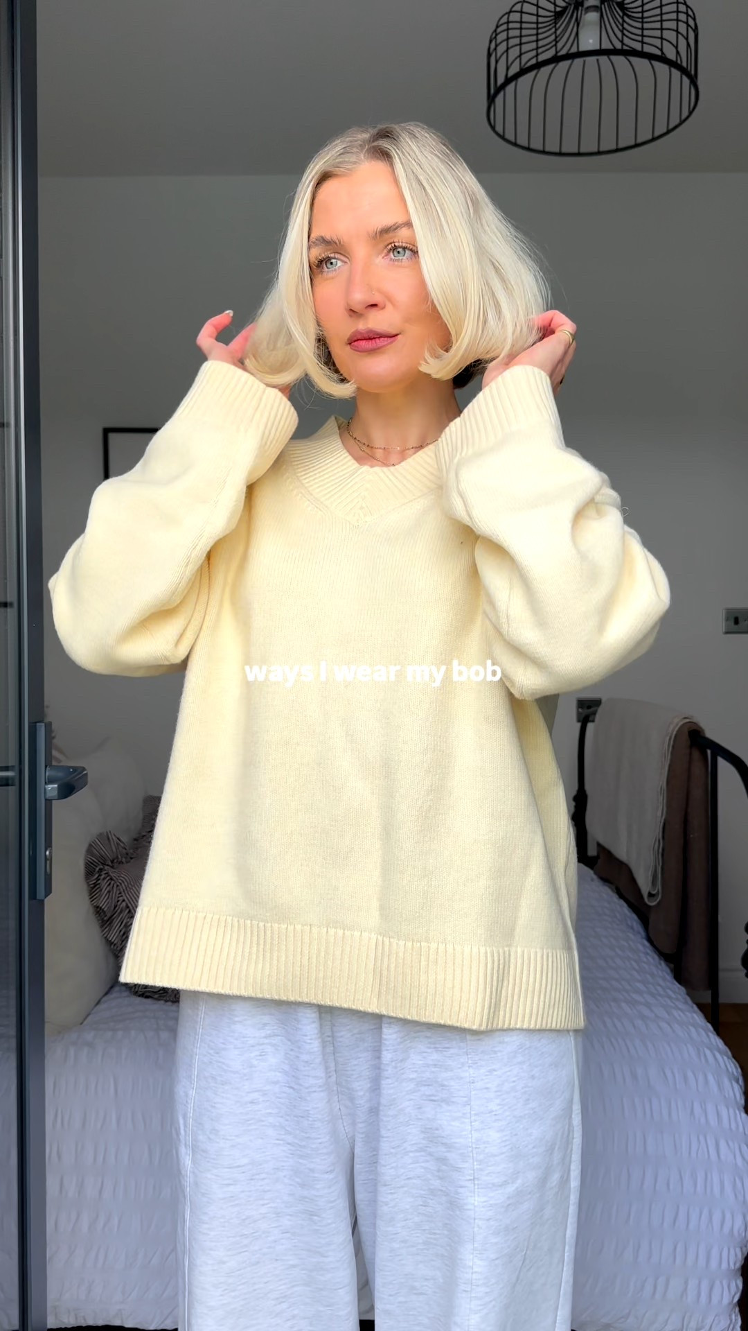 Hair curling tool
Hot brush
Butter yellow v neck jumper 


#LTKspring #LTKbeauty #LTKuk