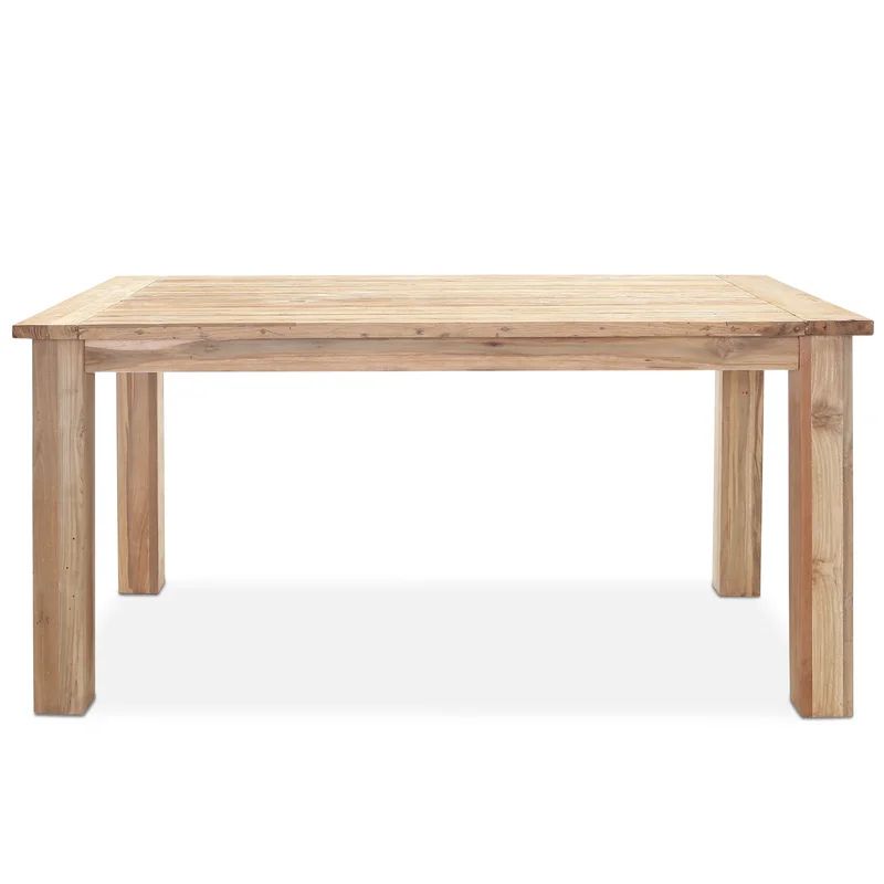 Academy Rectangular Dining Table in Solid Reclaimed Teak with Straight Legs | Wayfair North America