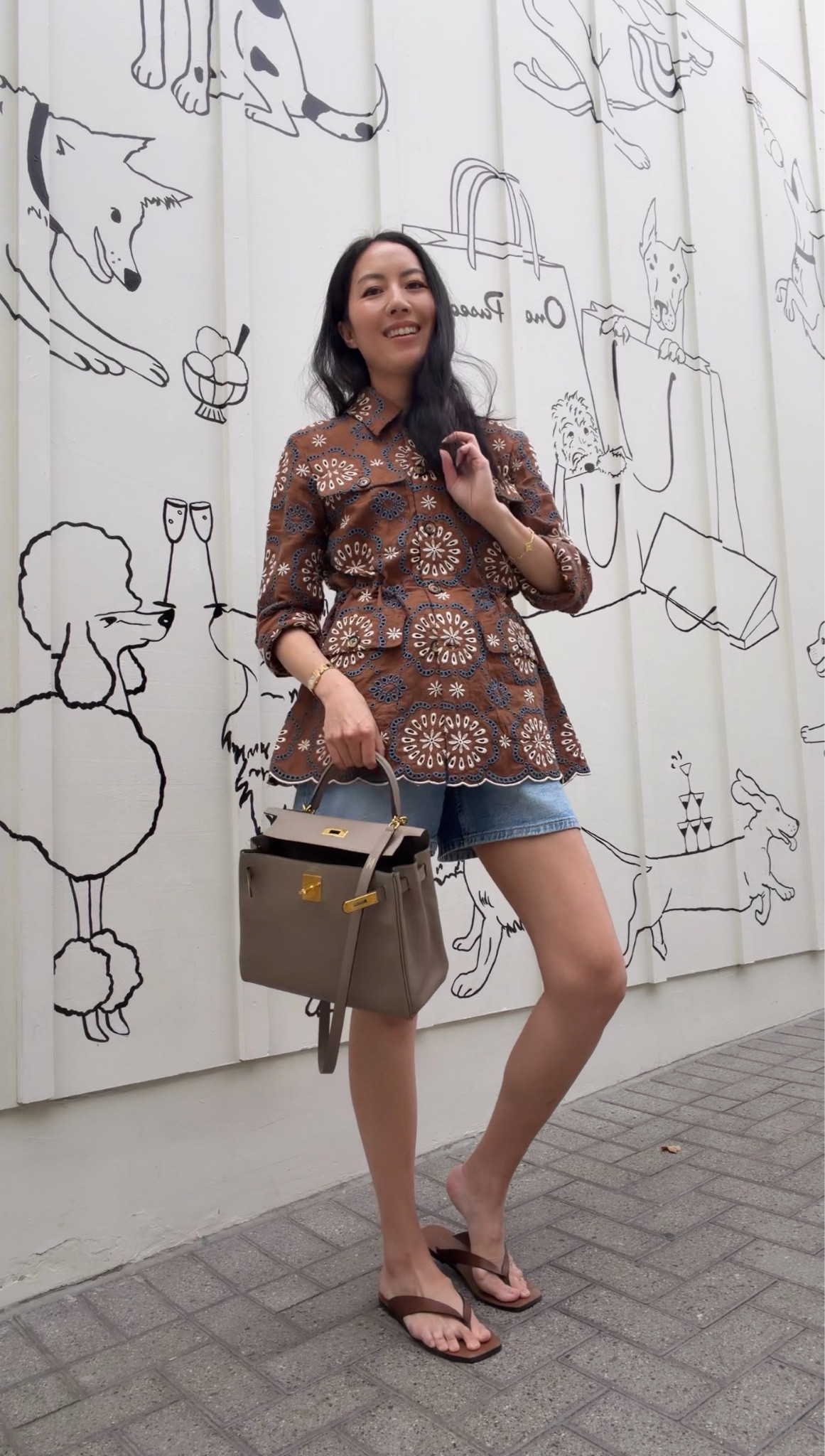 Mixing an investment Veronica Beard eyelet jacket up with Zara denim shorts. 

#summeroutfit
#ootd
#resortwear
#vacationoutfit
#classicstyle

#LTKgrwm #LTKootd #LTKSeasonal