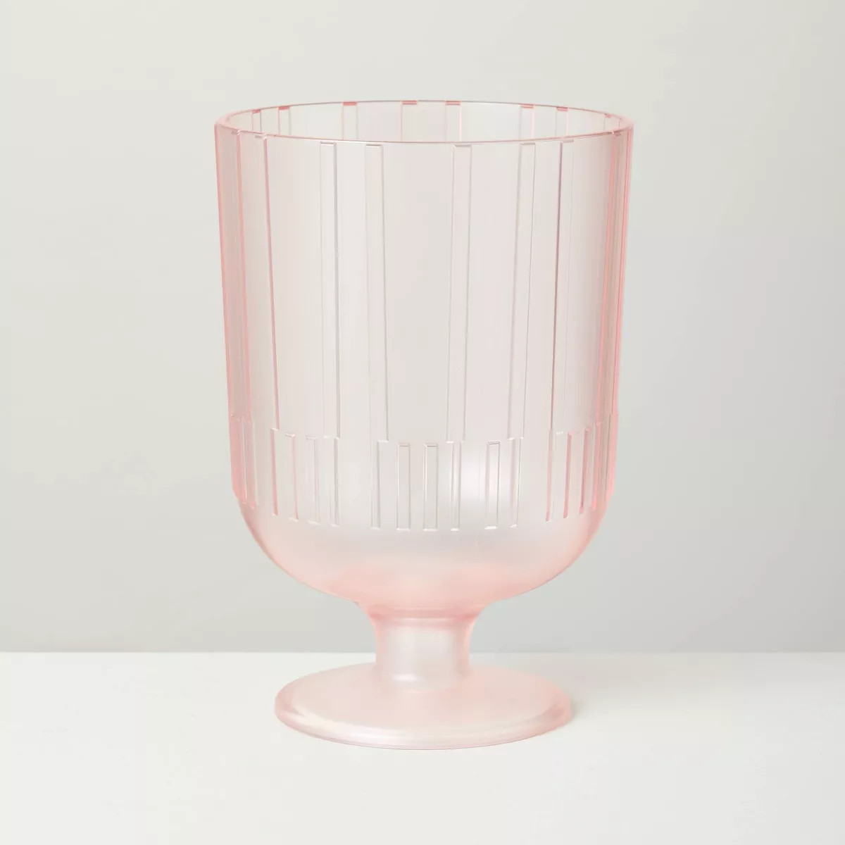 16oz Textured Tritan Plastic Wine Goblet - Hearth & Hand™ with Magnolia | Target