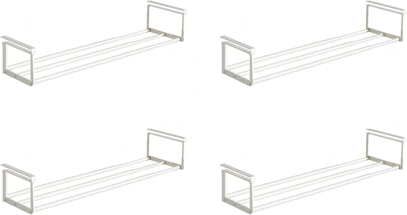 Expandable Shoe Rack Organizer - Adjustable Shoe Rack & Under Cabinet Shelf - for Shoe or Clothing Storage and Organization, Under Shelf Storage (White,4 Pcs) | Amazon (US)