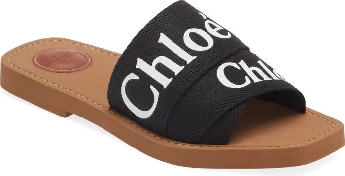Chloé Woody Logo Slide Sandal (Women) | Nordstrom | Nordstrom