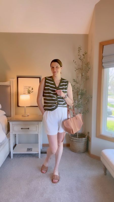 Casual chic summer vibes

Striped sweater vest, white linen shorts, brown tote, brown sandals, tall girl outfits, moms on the go, Amazon finds, day date

#LTKFindsUnder50 #LTKStyleTip #LTKMidsize