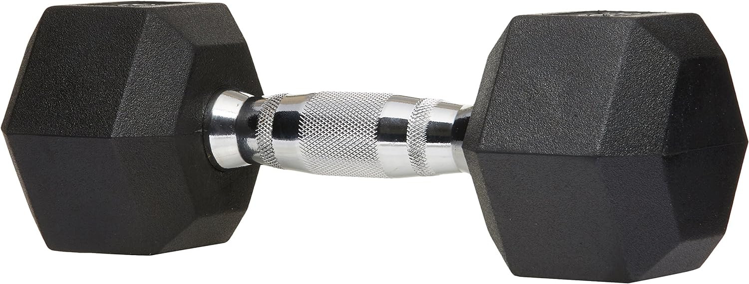 Amazon Basics Rubber Encased Hex Dumbbell Hand Weight | Amazon (US)