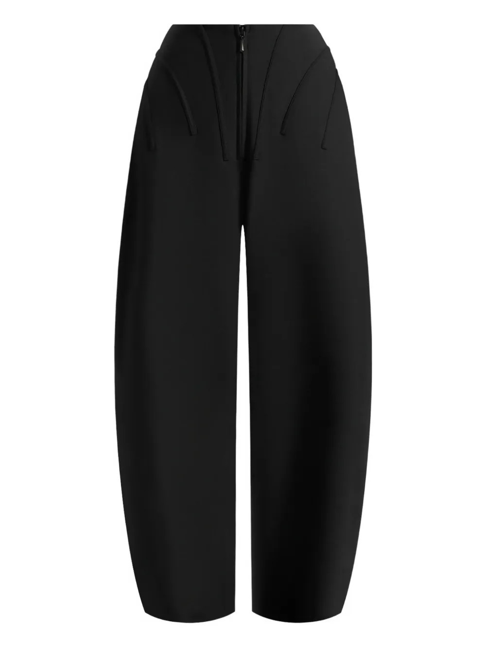 Manière De Voir Rafaela corset waist tailored trousers - Black | Farfetch Global