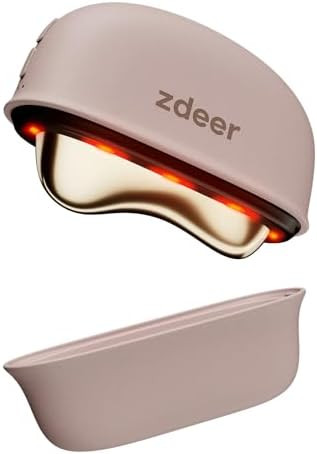 ZDEER GS5 Brass Electric Heated Gua Sha Facial Sculpting Tool with Vibration, Women's Facial Mass... | Amazon (US)