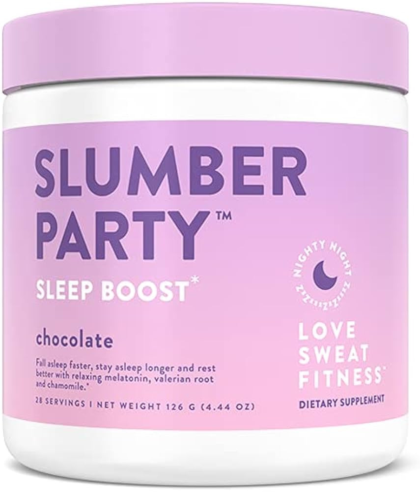 Love Sweat Fitness - Slumber Party - Sleep Boost - Chocolate - 28 Servings, Improves Sleep, Suppo... | Amazon (US)
