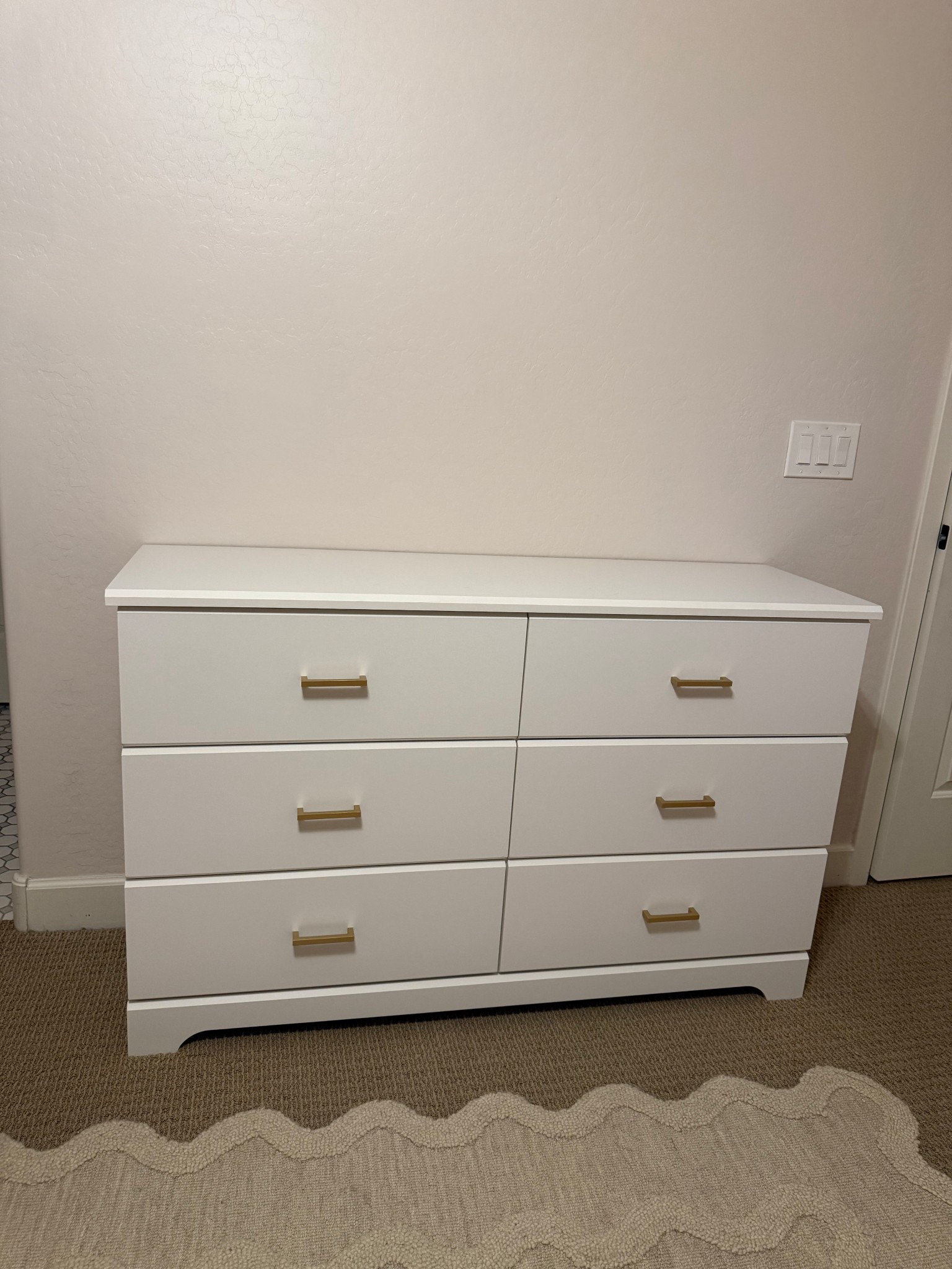 New dresser for Charlotte’s room!! I love that it has interlocking drawers so only one can open at a time (she can’t climb it - safety yay!!)! I bought different drawer pulls to match her room! 

#LTKBaby #LTKKids #LTKFamily
