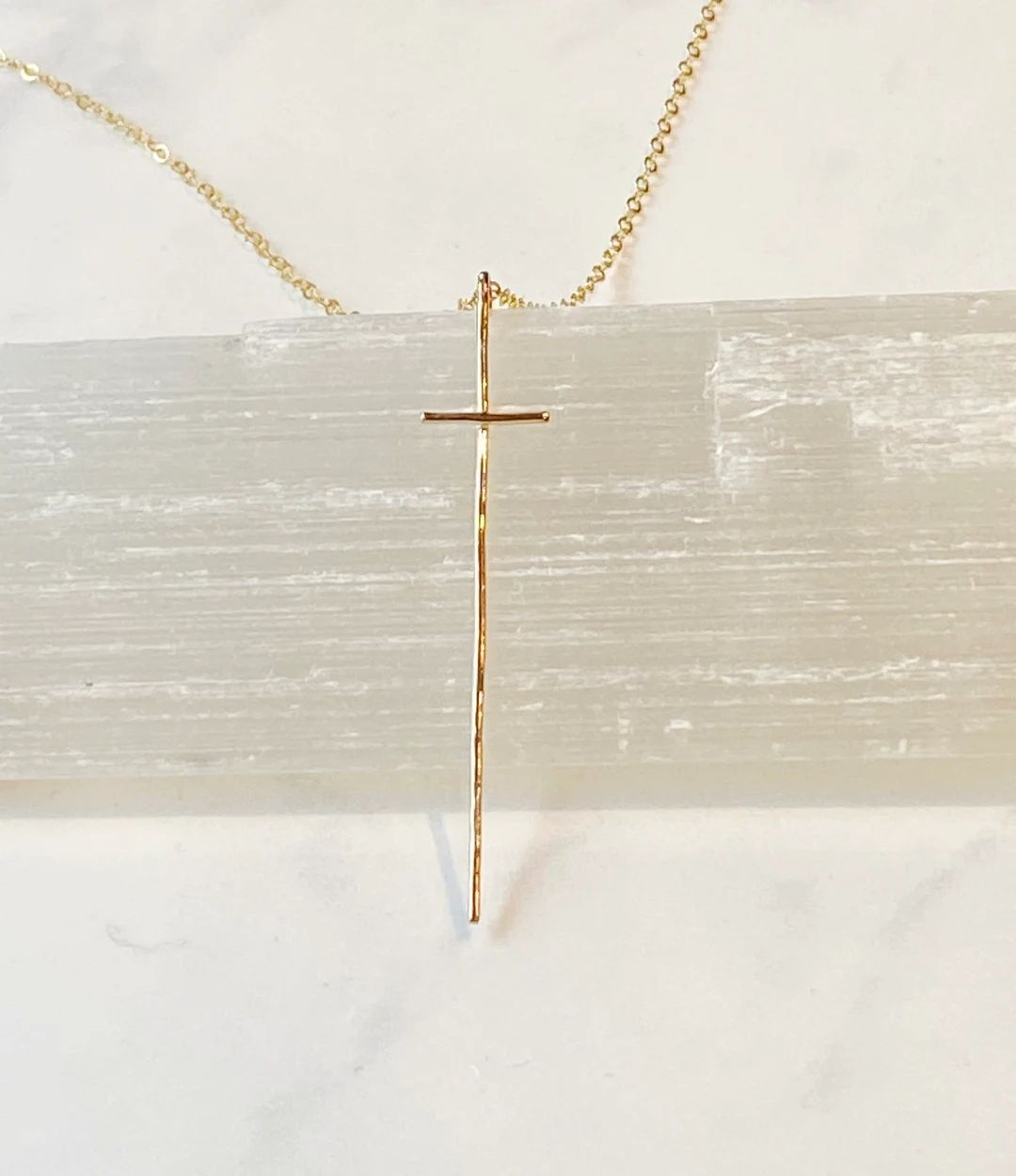 Modern Cross Necklace - Etsy | Etsy (US)