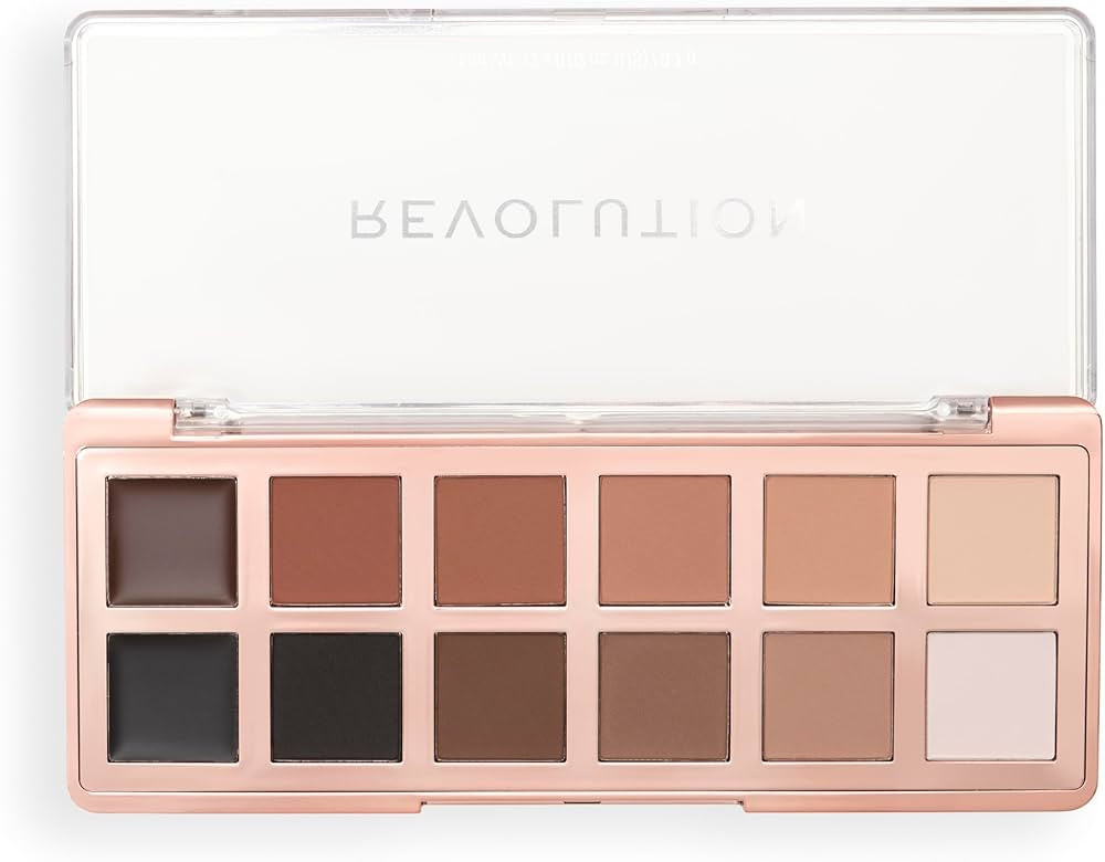 Revolution, The Master Icon Matte Nudes Palette, 12 Shades, High-Impact Pigment, Vegan & Cruelty-... | Amazon (US)