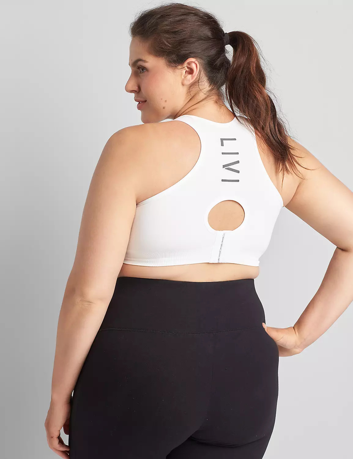 LIVI Wireless Medium-Impact Seamless Sports Bra | LaneBryant | Lane Bryant (US)
