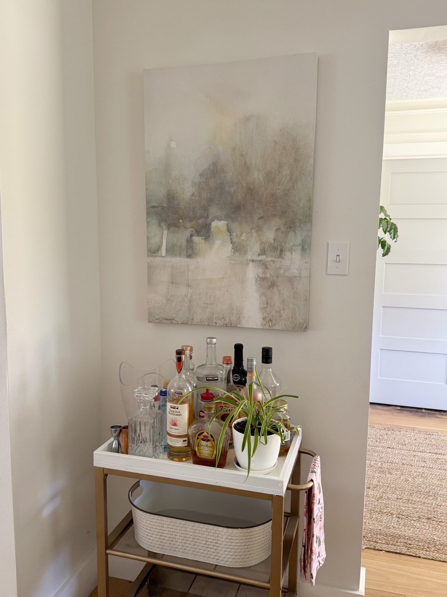 Muted greens make this large artwork from Wayfair perfect for my home. It is large but so affordable. Looks great over the bar cart. 

#LTKHome #LTKGiftGuide