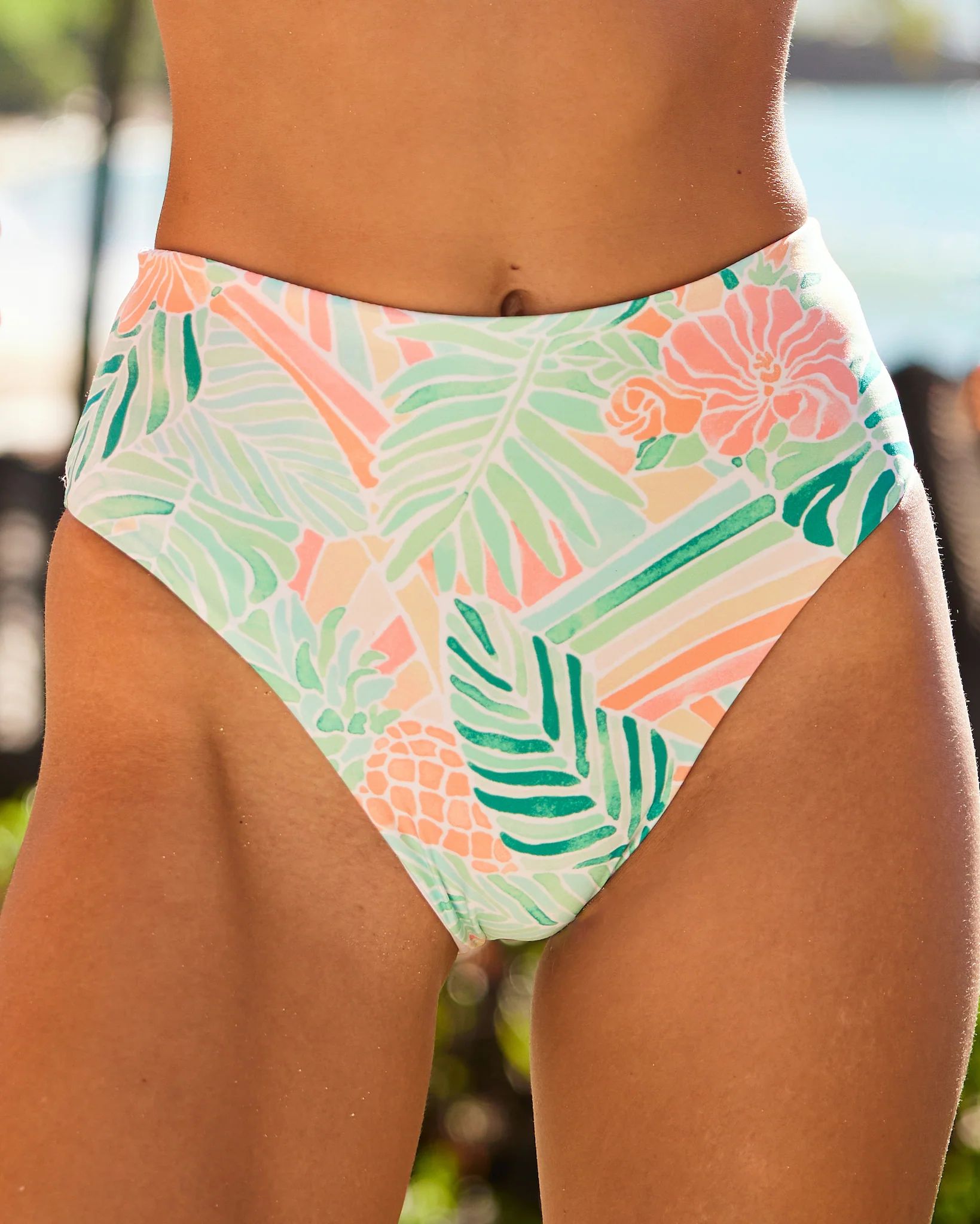 The Hawaii - High Waist Bikini Bottom | Kenny Flowers