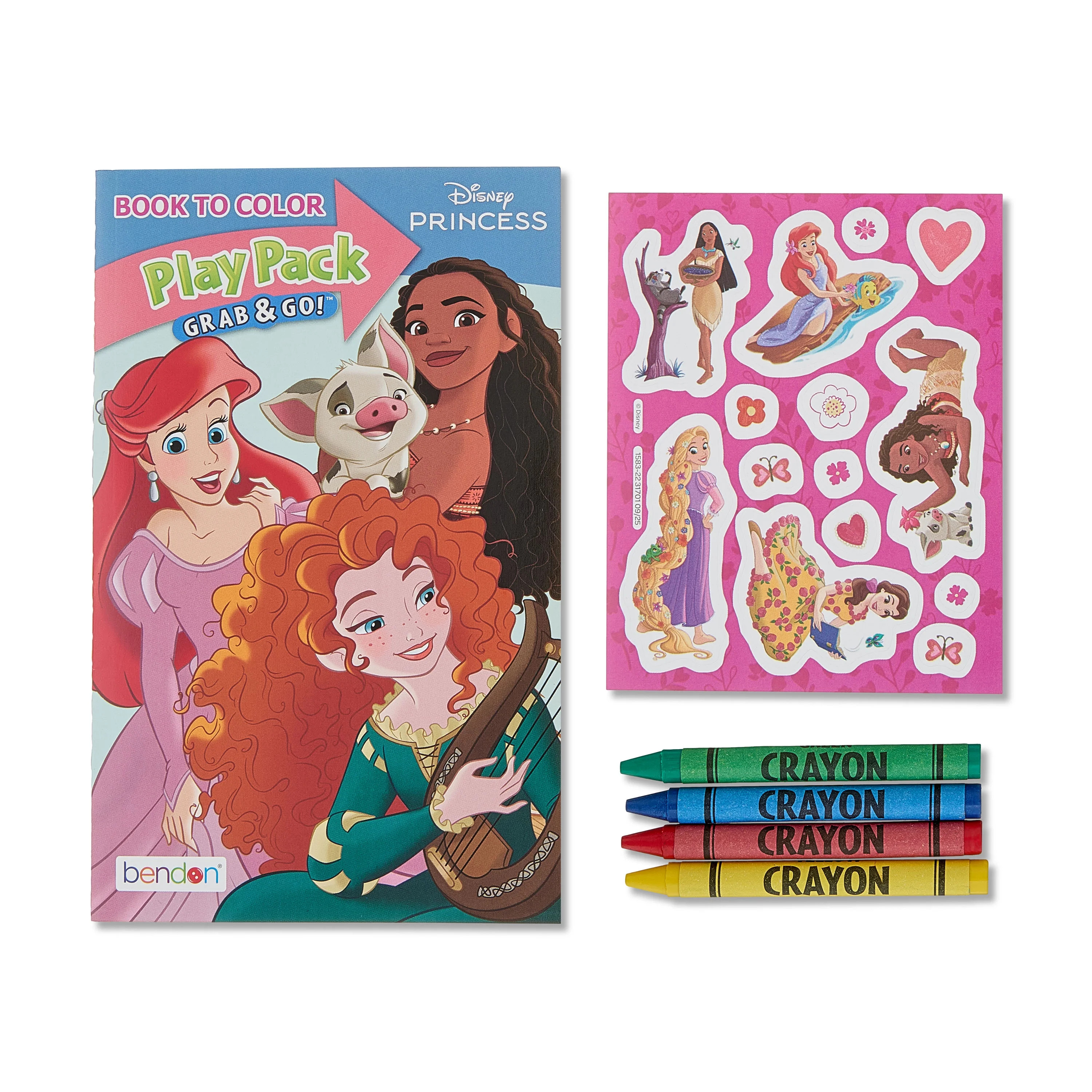 Disney Princess Valentine's Day Grab & Go Play Pack, 24-Page Mini Coloring Book - Kids Activity b... | Walmart (US)