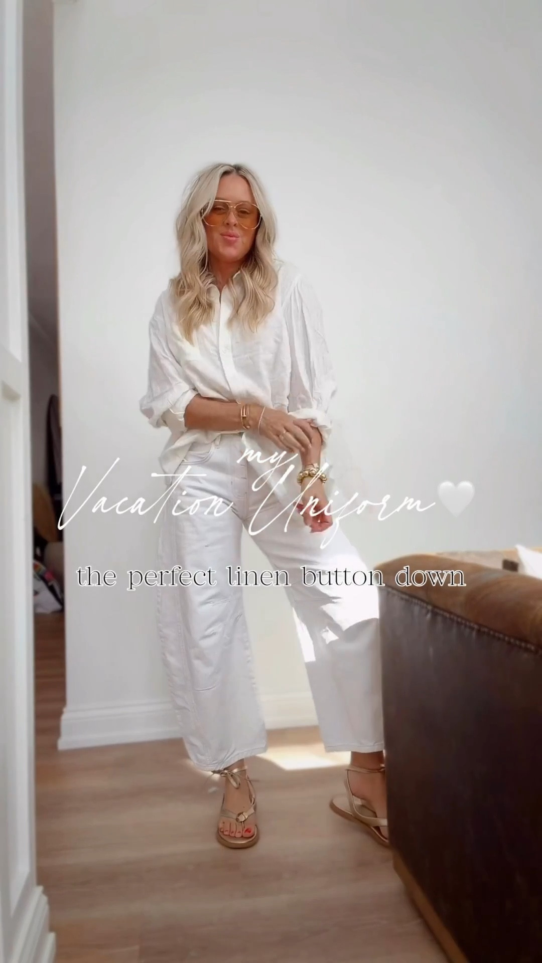 A must grab-🤍
Monochromatic spring vibes- love the fit of these & a linen button up is the best. 3 colors

I did small in top & 27 in these jeans & I absolutely am in love with this style! 


White jeans. Resort wear. Linen. Spring break. Jeans. Button down. Sandals. Spring. 

#LTKSeasonal #LTKTravel #LTKootd