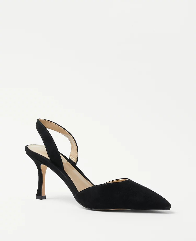 Kerry Suede Slingback Pump | Ann Taylor