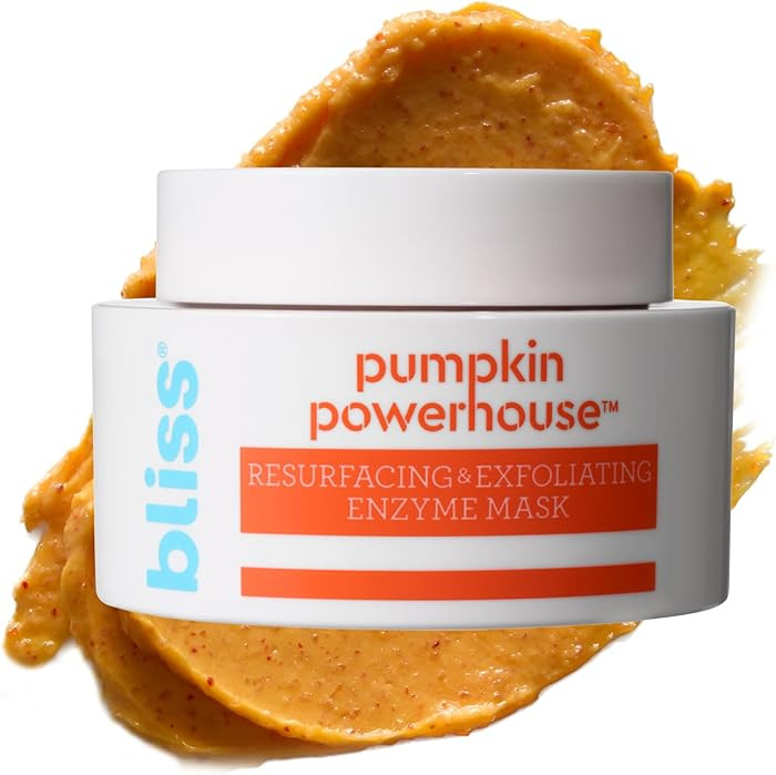 Bliss Pumpkin Powerhouse & Resurfacing Enzyme Mask - 10% AHA Pumpkin Blend with Prebiotics and Hy... | Amazon (US)