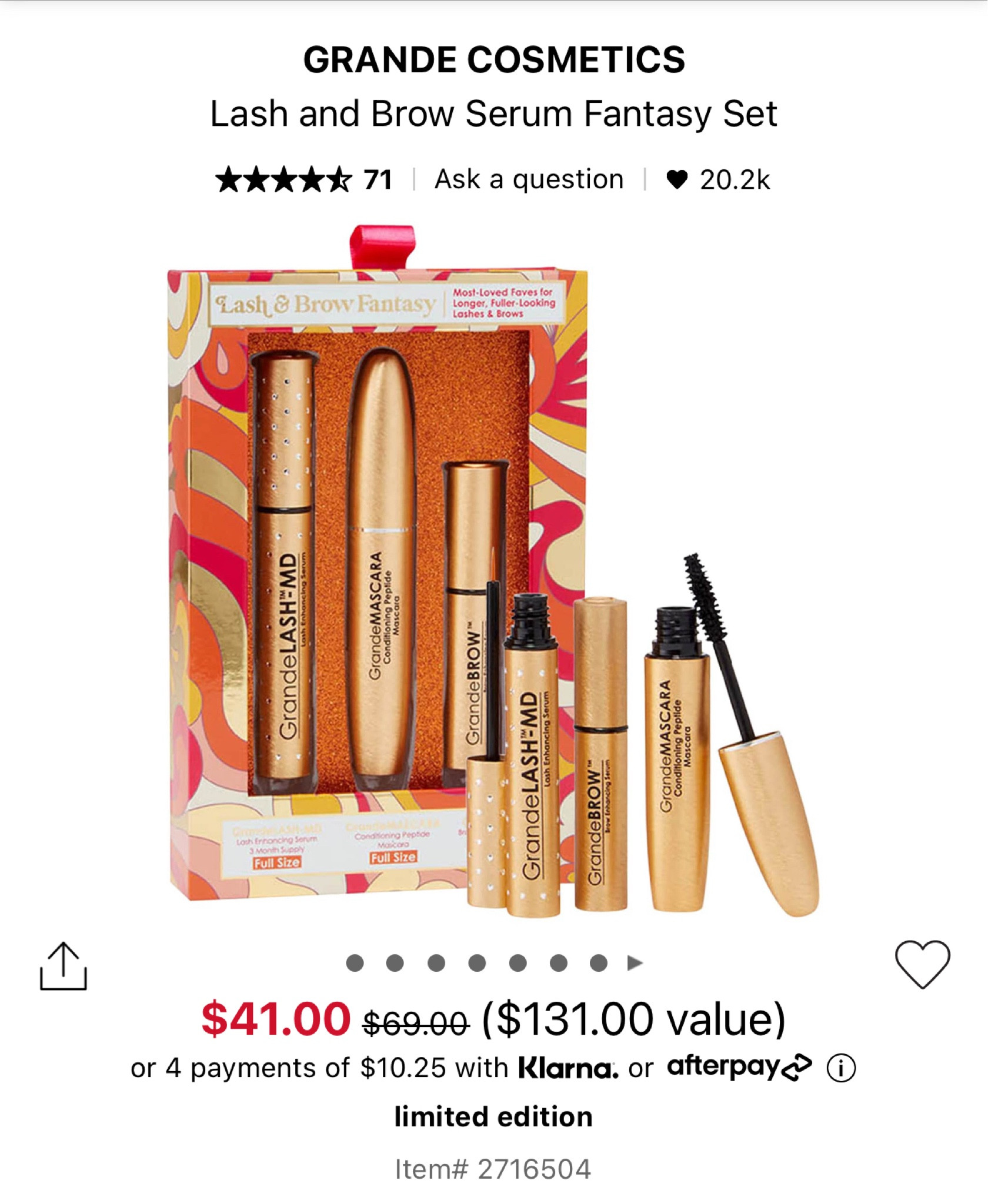 40% OFF Grande Lash set! ⭐️

$69 ➡️ $41 

#sephorafinds #sephorasale 

#LTKbeauty #LTKfindsunder50 #LTKsalealert