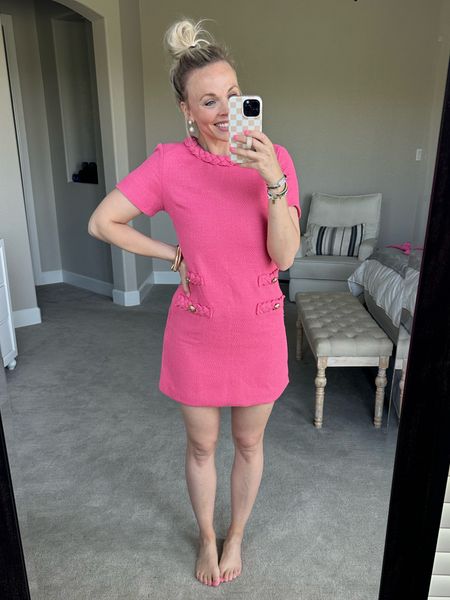 The cutest Amazon find!!! Looks exactly like the tuckernuck dress I wore for Easter. Wearing a small here but could have done medium. It’s snug in the bust - I’m a 34D right now, 150lbs & 5’5” 

#LTKfindsunder50 #LTKwedding #LTKstyletip